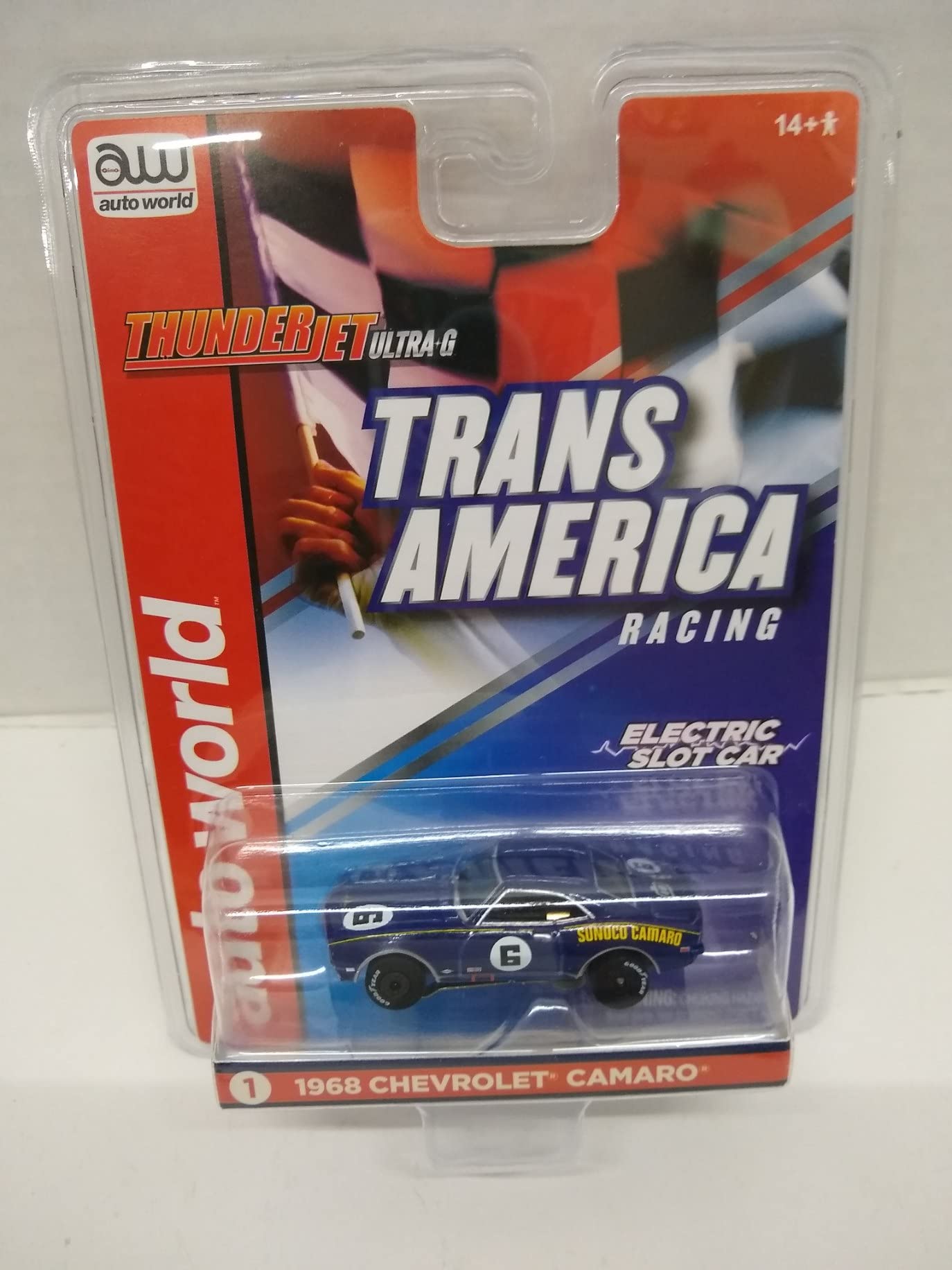 Auto World SC362-1 Trans America Racing '68 Camaro HO Scale Electric Slot Car