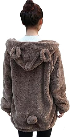 fluffy brown moletom com capuz