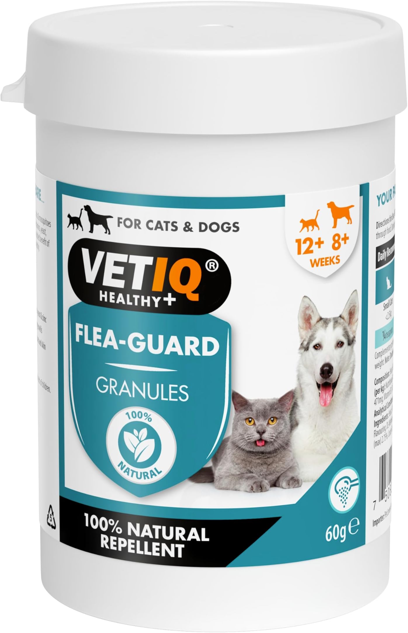 VETIQ FleaGuard Granules For Cats 12+ Weeks & Dogs 8+ Weeks, Contains