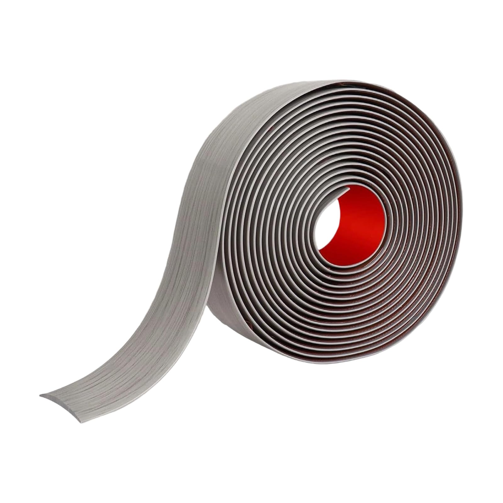Msioytog Gray Wood Grain Edges Sealing Pvc Door Bottom Sealing Strips Seam Decorative Divider Adhesive Floor Transitioning Strips Carpet Edges Trim