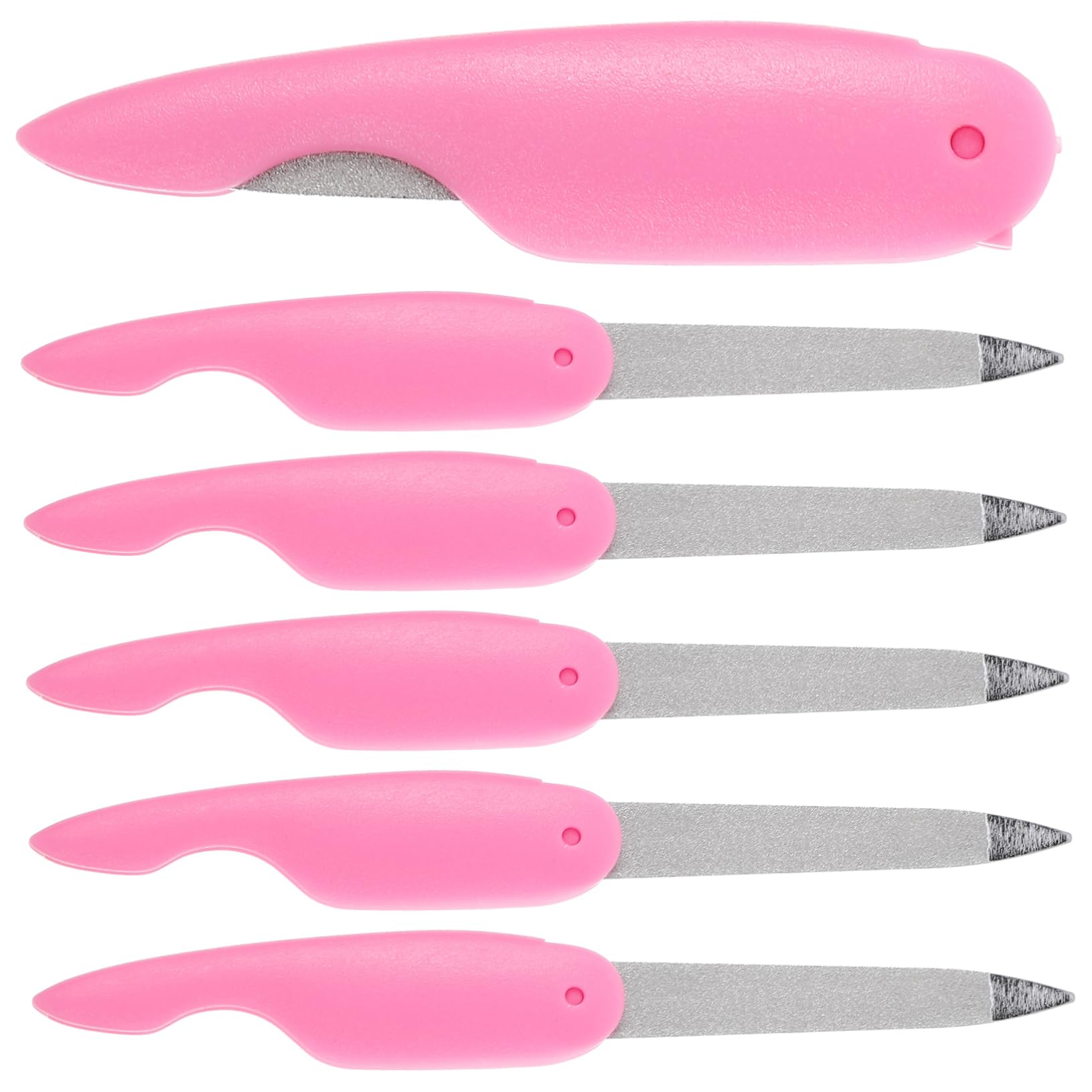 24piezas Uñas Metálica De Herramienta De Manicura y Pedicura Limas Pequeñas Para Pulir y Retocar Uñas