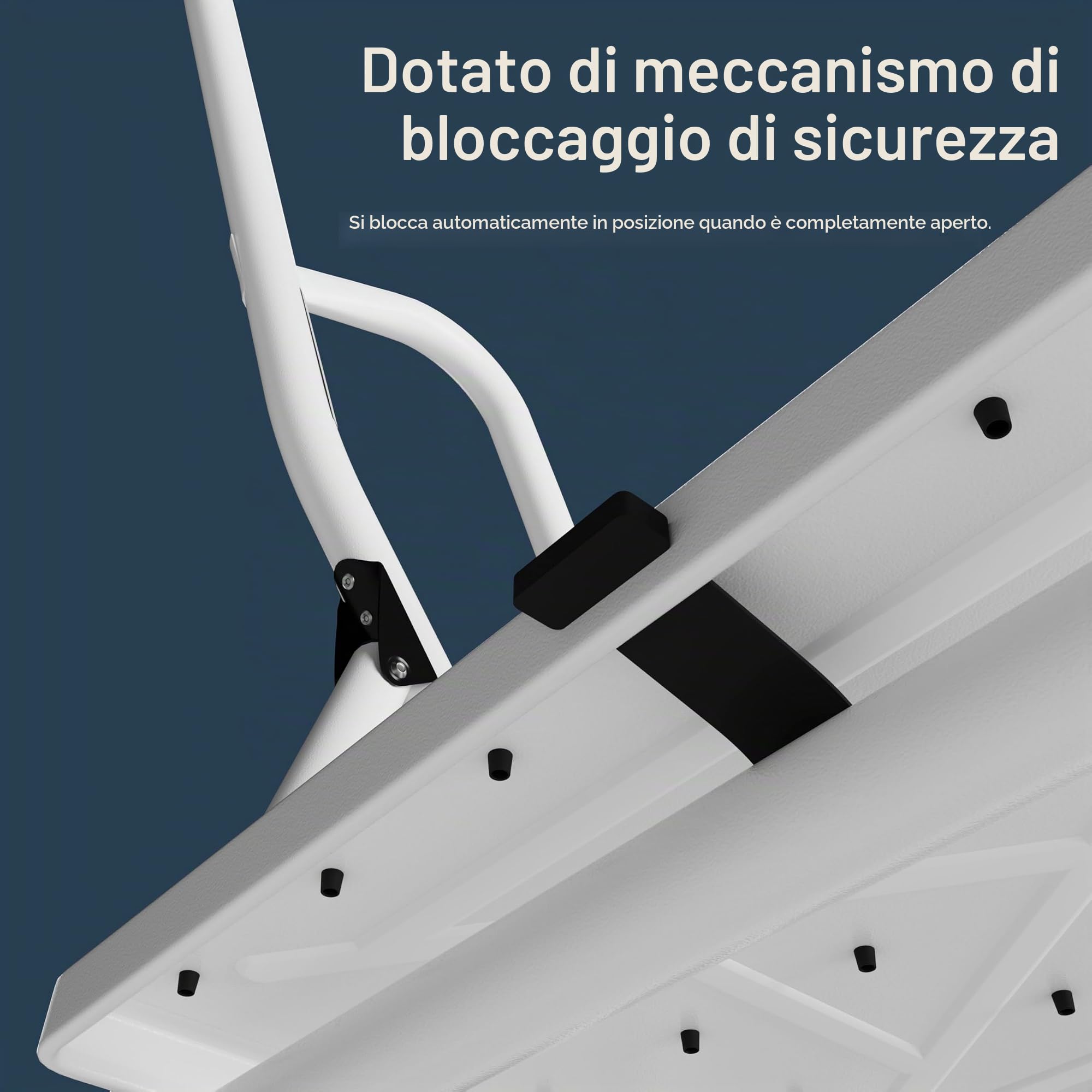 Home Vida Scala a 4 Gradini con Corrimano di Sicurezza Pieghevole di Sicurezza Antiscivolo Matt Safe Heavy Duty