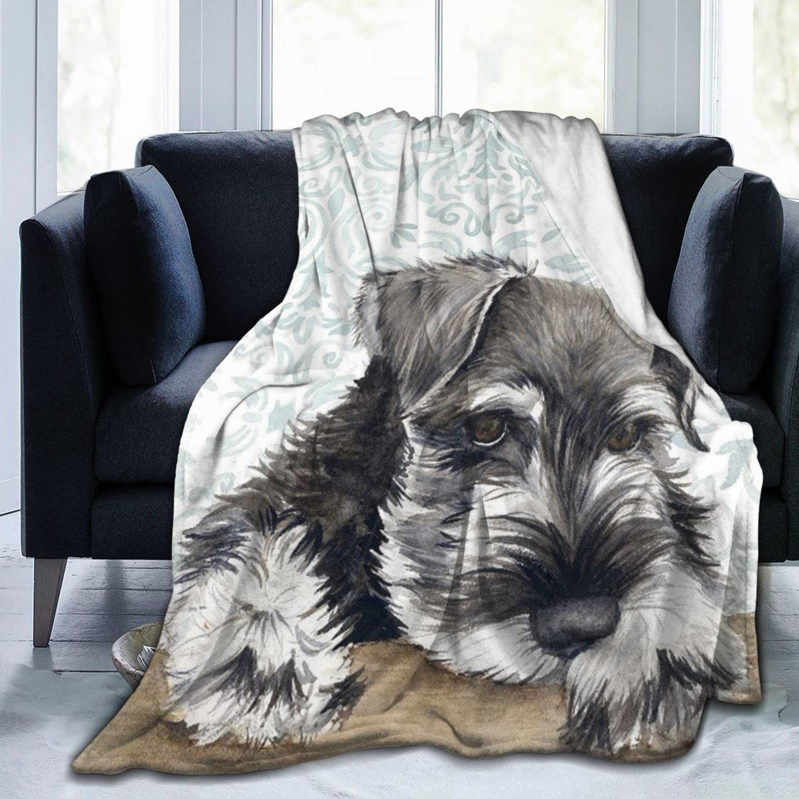 シュナウザー毛布セット Amazon｜ブランケット シュナウザー 可愛い 犬 アニメ 毛布