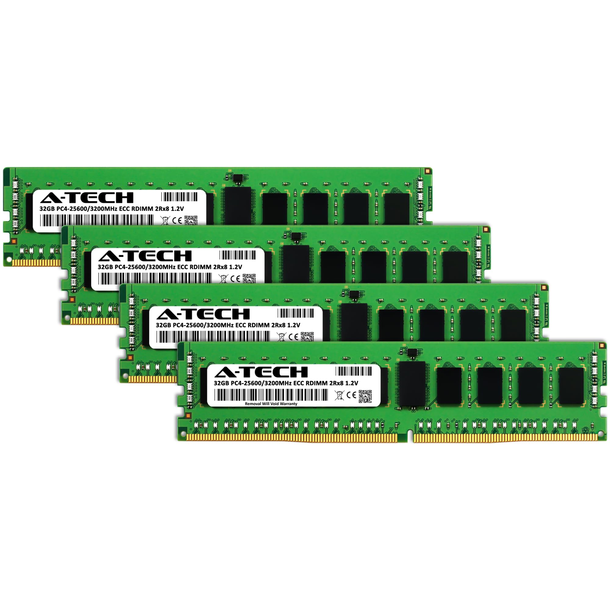 Mémoire Serveur A-Tech 128 Go (1x128 Go) DDR4 3200 MHz ECC RDIMM - Garantie à Vie