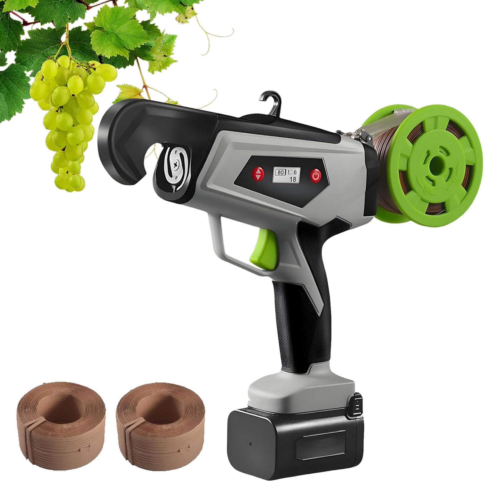 Machine à attacher les vignes électrique avec batterie et affichage numérique 25mm