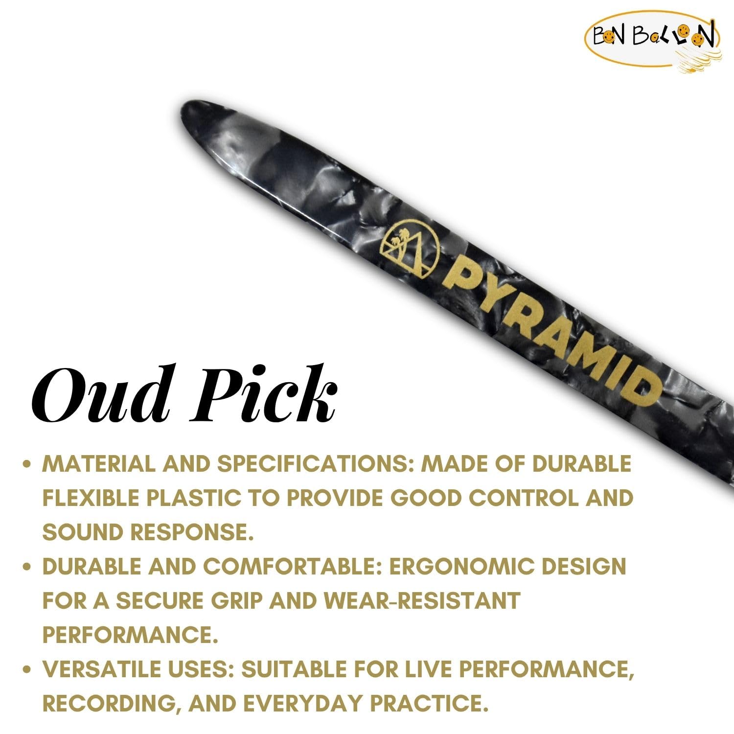 Ägyptische Professionelle 10 Oud Saiten Gitarre Kupfer überzogene Nylon Oud + 2 Stück Pyramidenprofi Standard Oud Plektrum Plektrum Ud Risha Reeshe Germany Oudh Musikinstrument Zubehör