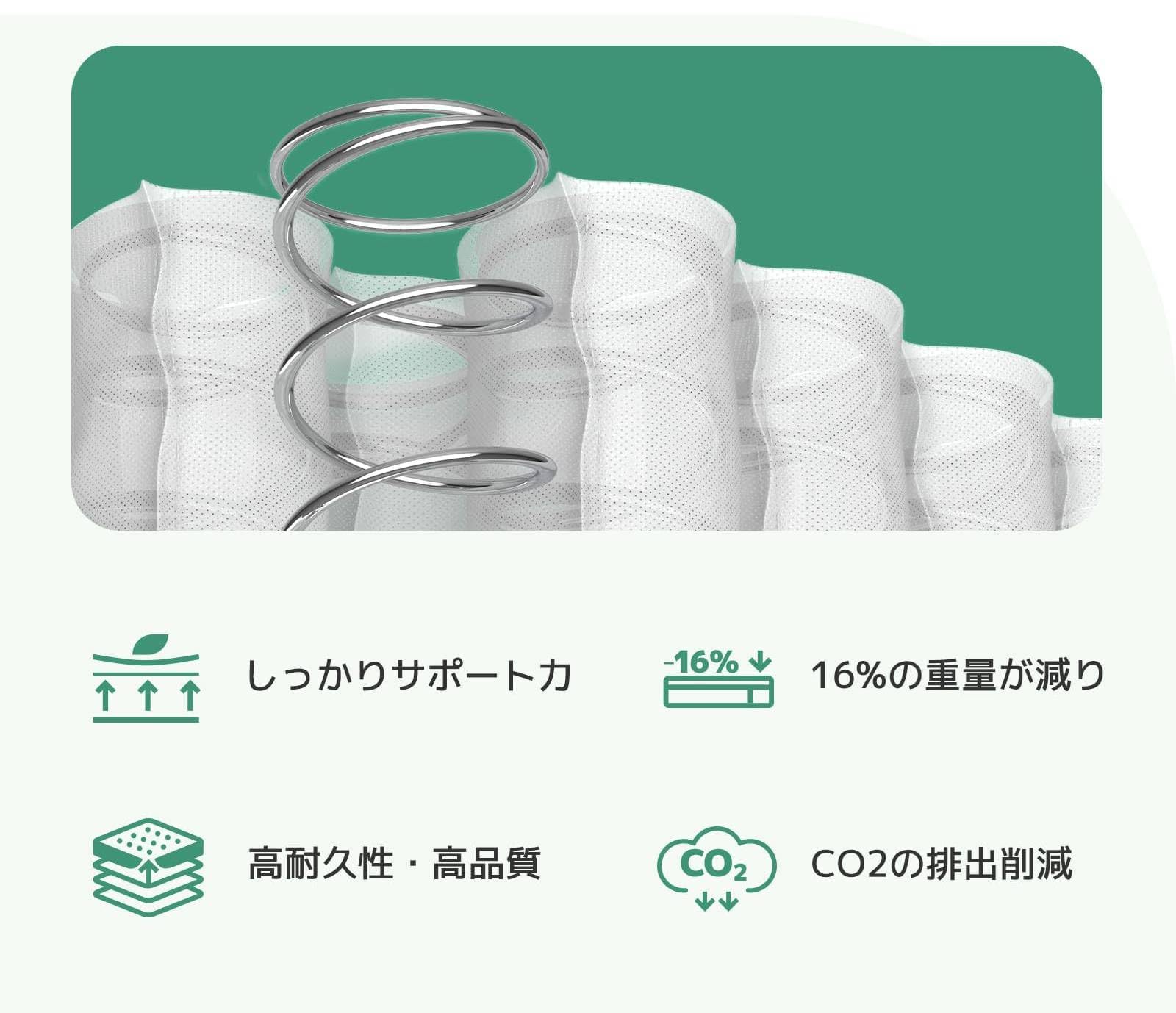 Amazon.co.jp: マットレス シングル 硬め 極厚20cm コイルマットレス