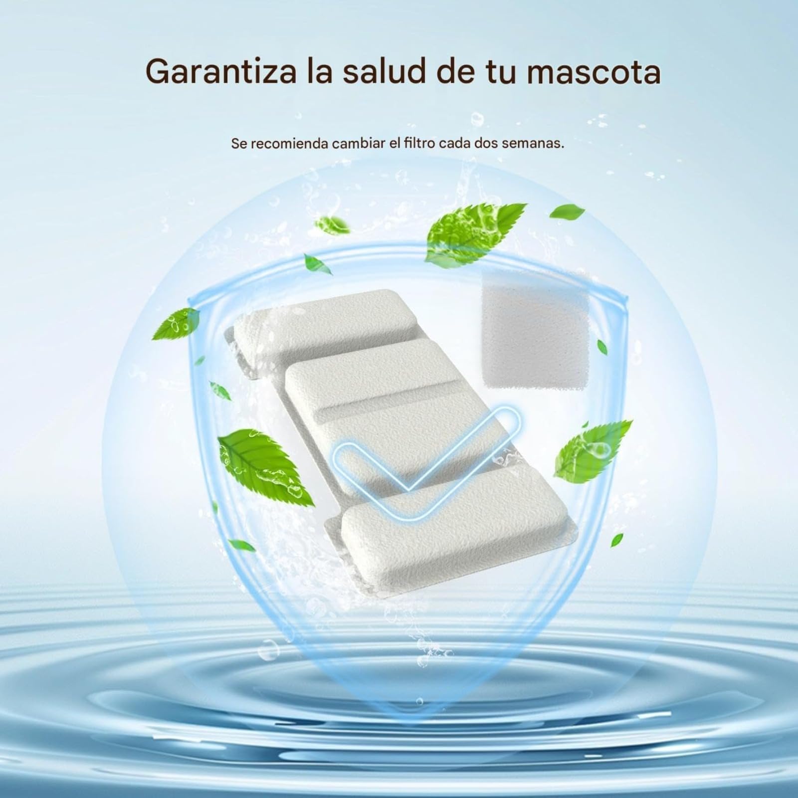 Cat Vitalis 2.2L Fuente Gatos Acero Inoxidable.Bebedero Gatos Automatico,Silencioso Fuente De Agua para Gatos,con Ventana LED, Sistema De Filtro Multicapa (1 Artículo)