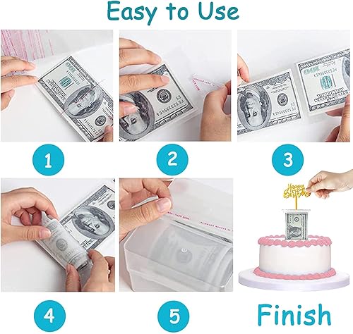 Miniatura 5 de AIRSUNNY - 100 bolsas de violonchelo transparentes resellables de 3 x 7 pulgadas, perfectas para panadería, velas, jabón, galletas y más, 3 x 7