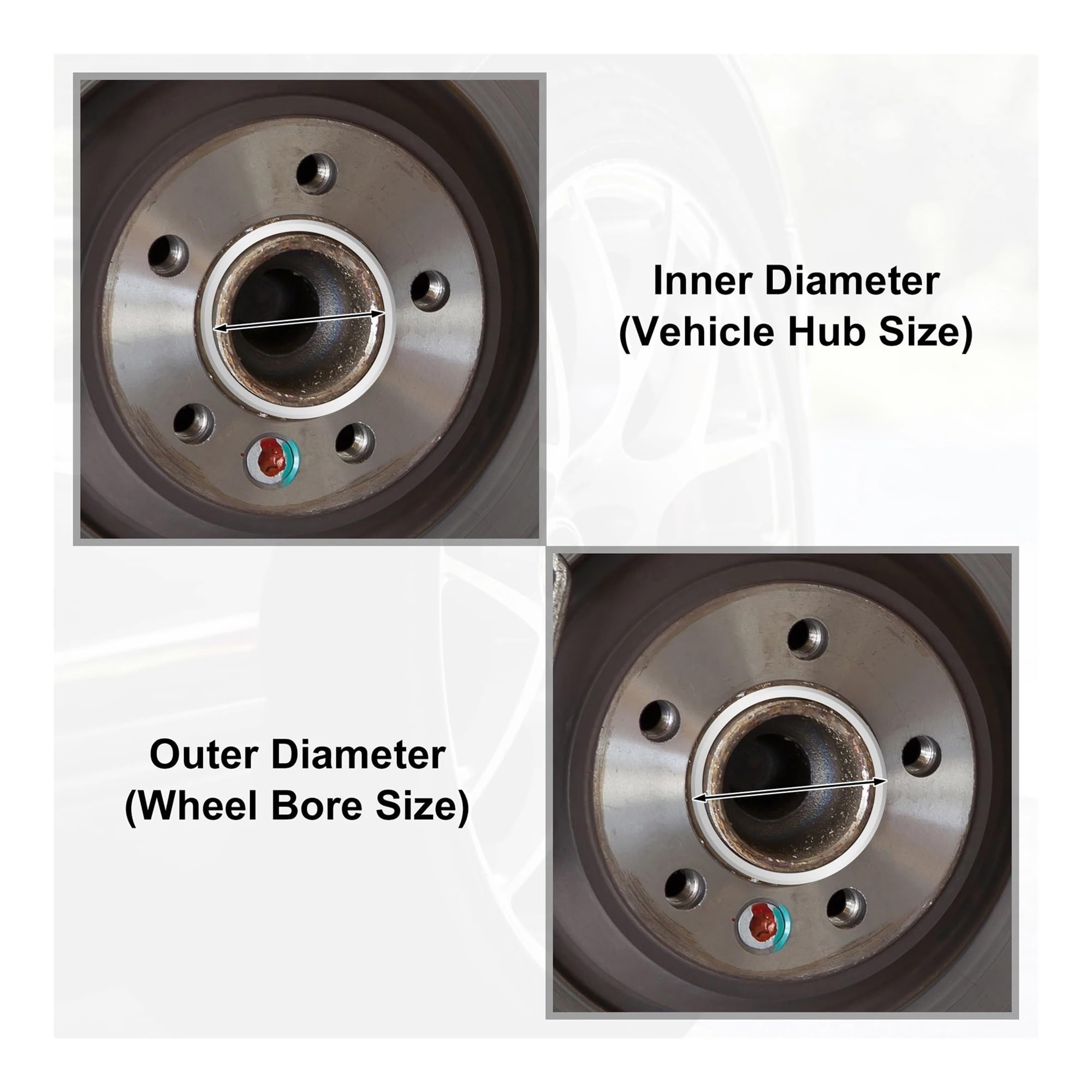 Distanziale Cerchi 4 Pezzi OD 74.1 Mm 68 Mm A ID 54.1mm 56.1mm 56.6mm 57.1mm Anelli Centraggio Mozzo Dell'auto Distanziatore Centrale Foro Della Ruota Lega Alluminio Distanziali Ruota(68-56.1mm 4pcs)