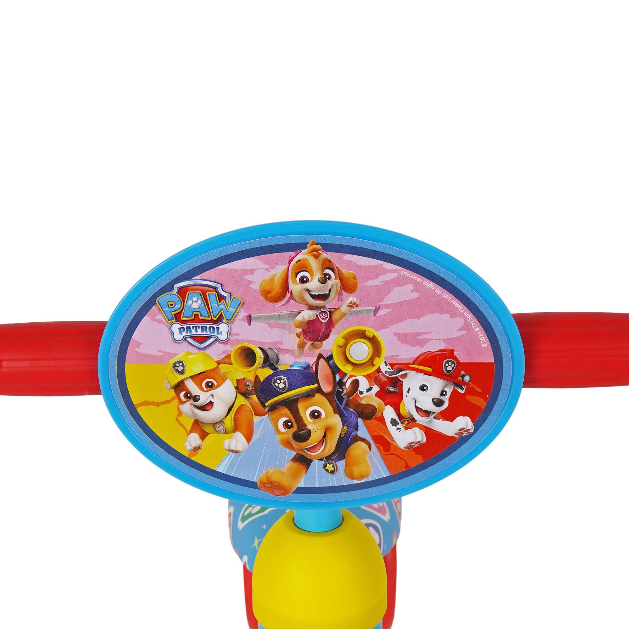Paw Patrol La Patrulla Canina, Triciclo bebé, 47x25x37 cm, Máx. 15 kg + 1 año, 3 Ruedas antipinchazos, Asiento ergonómico, Estructura Estable, Diseño Colorido, Bicicleta sin Pedales (77749)