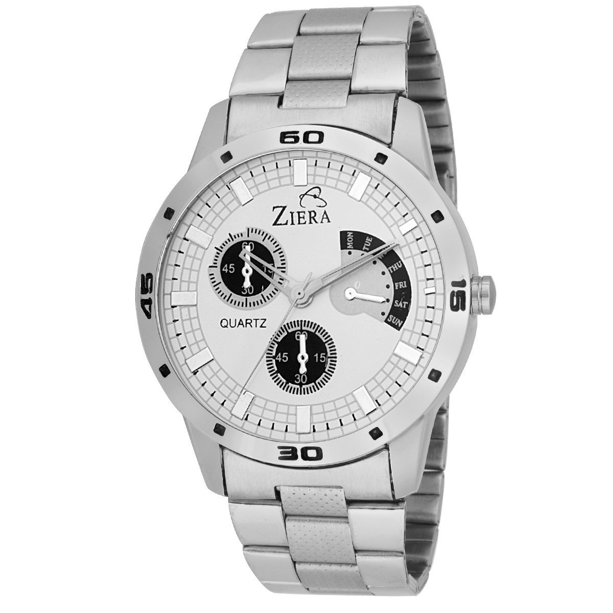 ZIERA ZR-7001 Silver Star Addition Analog Watch - for Boys, Men (B01GCVL34C) Amazon Price History, Amazon Price Tracker