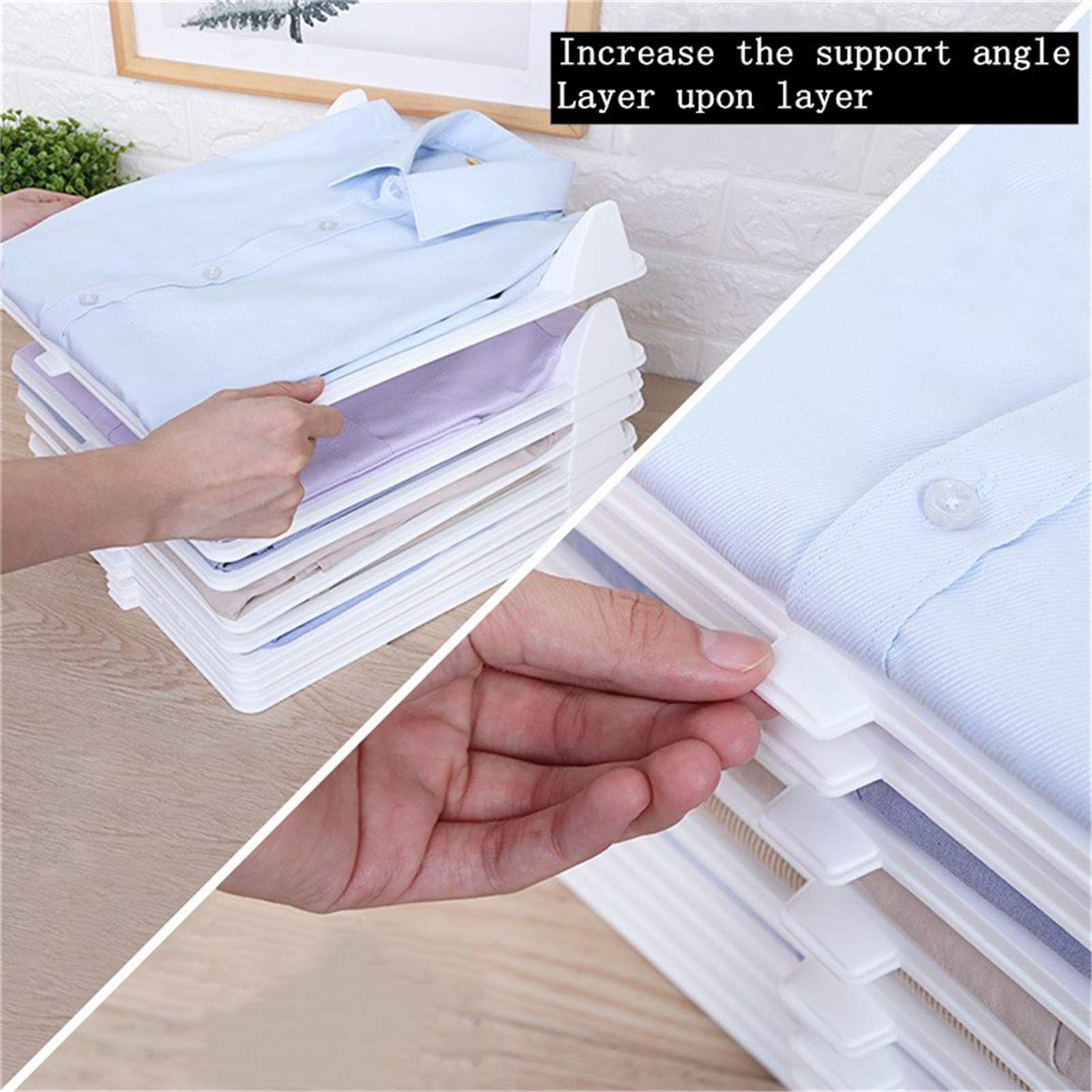 BEDSETS Organizador de camiseta, antiarrugas, bolsa de almacenamiento para camisas, a prueba de humedad y a prueba de humedad, para la mayoría de suéteres suéteres pantalones cortos finos y medianos