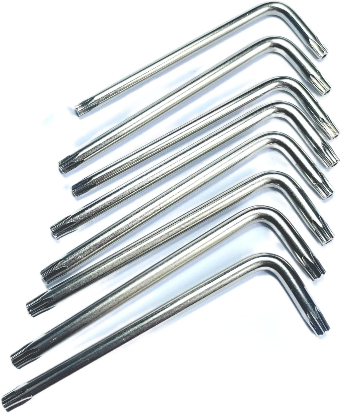 8pcs T25 Torx Bit T25 Anti Tamper Proof Torx Star Key Bit Wrench,Golf wrench Golf driver tool T 25 torx key set,allen key drill bit set L-Shape,S2 Steel tamper proof torx bit set