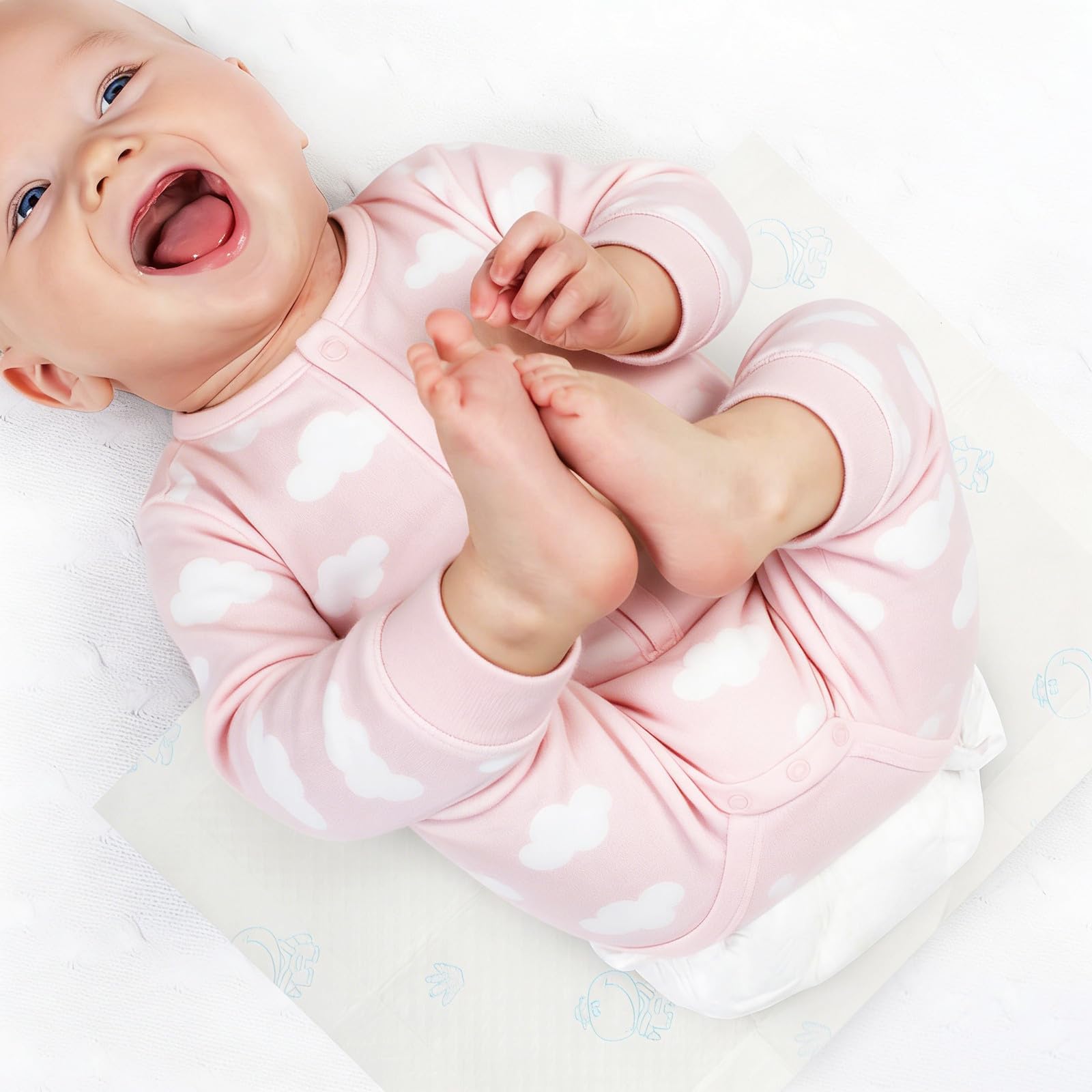 50 Stück Einweg Urinalauflage für Babys, Atmungsaktiv, Baumwolle