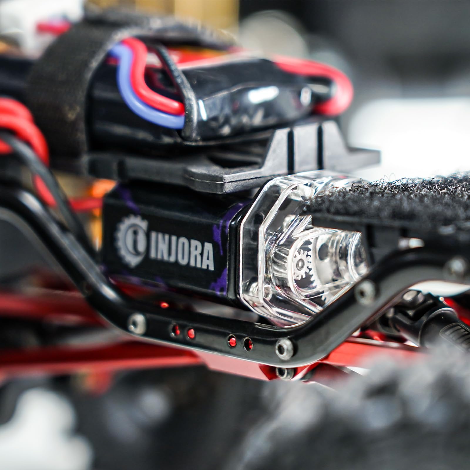 Injora Scx24 INJORA 050 66T RC Moteur 2 Pièces Moteur Brossé Avec Support Pour Axial SCX24
