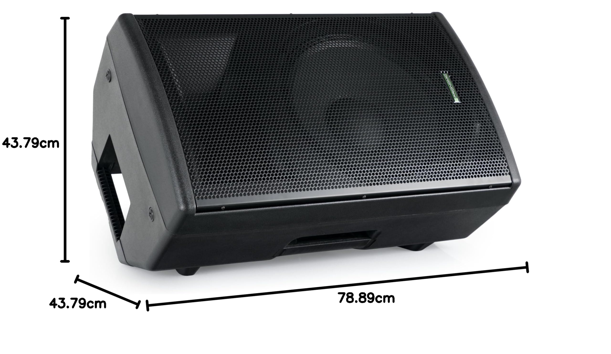 Pronomic E-215 MA - Aktive 2-Wege Box - Leistung: 120 Watt (RMS) - 15" Woofer + 1,0" Kompressions-Treiber - Bluetooth-Empfänger und MP3-Player mit USB/SD - Monitorschräge