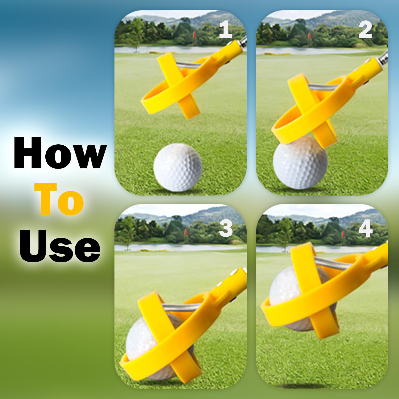 Ideal Swan Recogedor de Pelotas de Golf Retráctil Telescópico de Acero Inoxidable