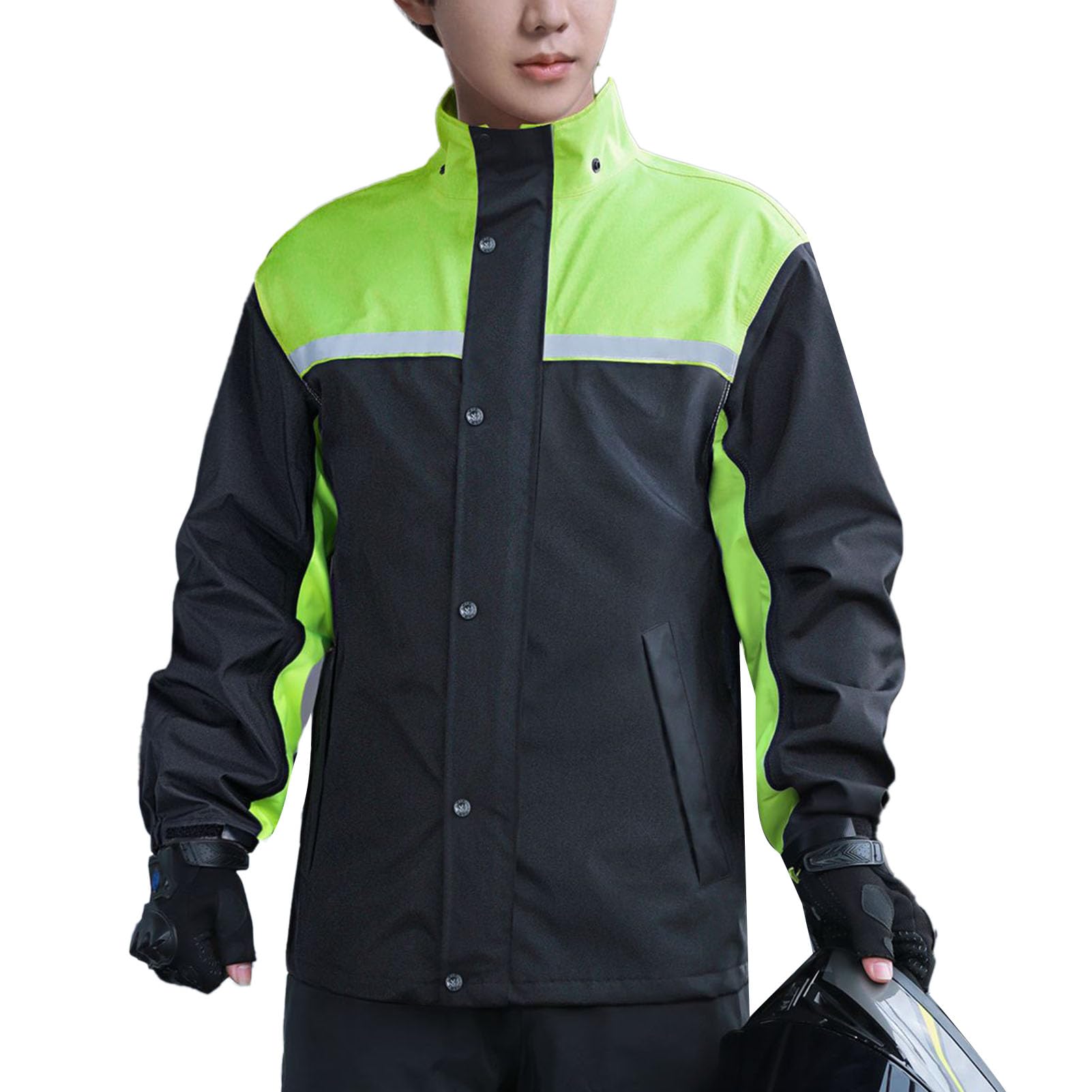 Omabeta Suisse de Pluie Imperméable pour Hommes Pantalon de Rainure de Pluie Matière PU Respirante avec Conception Pliable Portable pour Les Motocyclistes à Vélo électrique (XL)