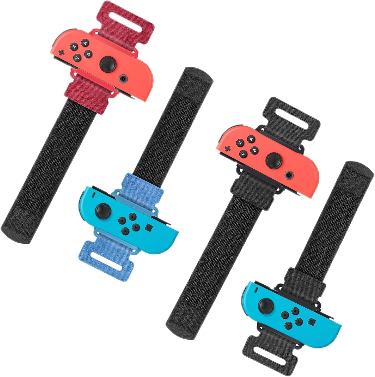 Auarte 4 Stück Armbänder für Just Dance 2026 2025 2024 2023, für Zumba Burn It Up, Verstellbarer Armbänder für Nintendo Switch/Switch OLED Dance, Armband Kompatibel mit Joy-con für Erwachsene Kinder