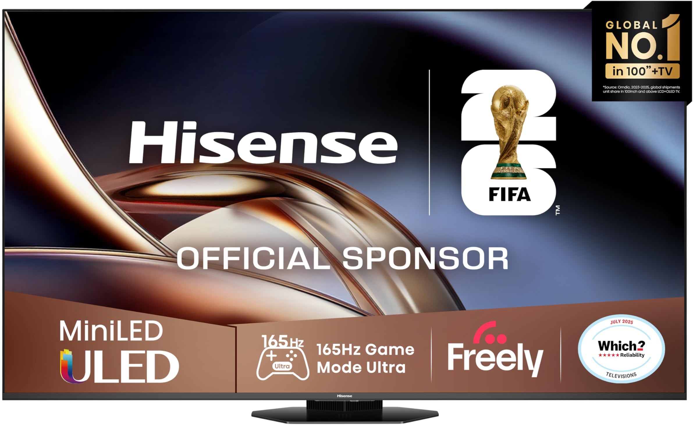 – 85 Inch 85U8QTUK MiniLED QLED Smart AI TV 2025 - Hi-View AI Engine, Game Mode Ultra, 4.1.2 Channel, Dolby Atmos, Quantum Dot Colour, Anti-Reflection with Freely, YouTube, Netflix