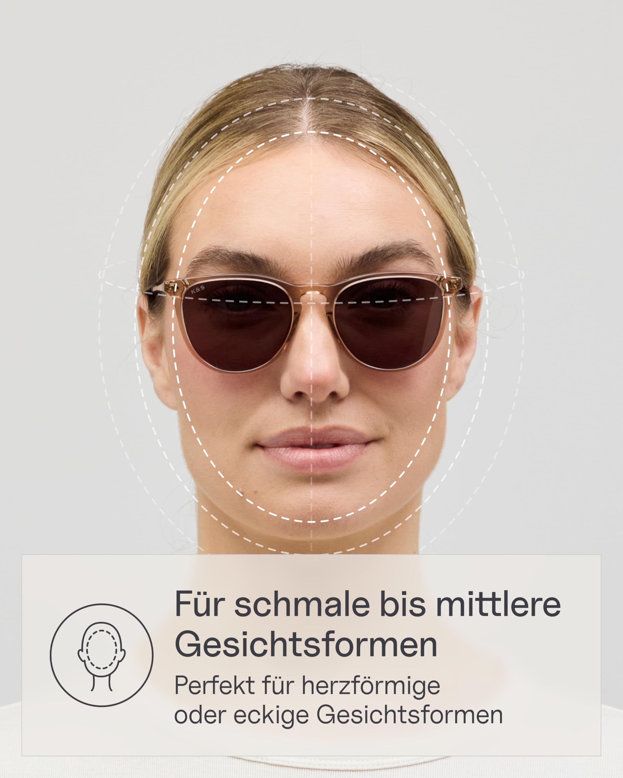 Kapten & Son Sonnenbrille Rome | Sonnenbrille Damen Schmal mit Sonnen- und UV-Schutz | Für schmale bis mittlere Kopfgrößen | Stylische, runde Gläserform | Goldene Akzente | hochwertige Materialien