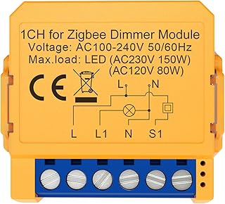 Für ZigBee Wireless Smart Lichtschalter-Modul, WiFi-Dimm-Steuerung, Heimautomatisierung, 2-Gang-Lichtschalter-Modul-Fernbedienung (1-Gang)