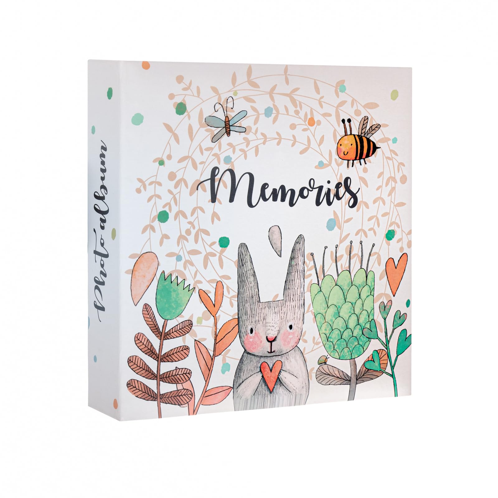 Grupo Erik Cute Rabbit Photo Album | 6x4 (10x15 cm) | 200 Photos, 200 Pockets | Family and Friend Gifts | Slip In