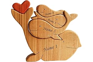 Wooden Family Bear Puzzle with Names
