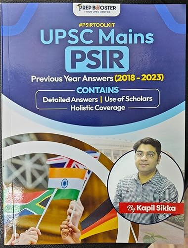 UPSC Mains PSIR Paper I and Paper II 2018 to 2023 Solved Papers (English Medium) (PSIR previous year question papers)