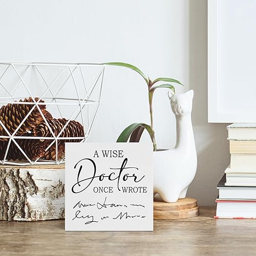 Miniatura 3 de Creoate Letreros decorativos, regalos divertidos para compañeros de trabajo, regalos de dentista para hombres, regalos para el día del médico,