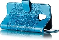 Vista 16 de LEECOCO for Samsung A6 2018 Case Mandala Embossing Luxury PU Leather Flip Notebook Wallet Bookstyle Magnetic Stand Card Slot Folio Bumper Protection
