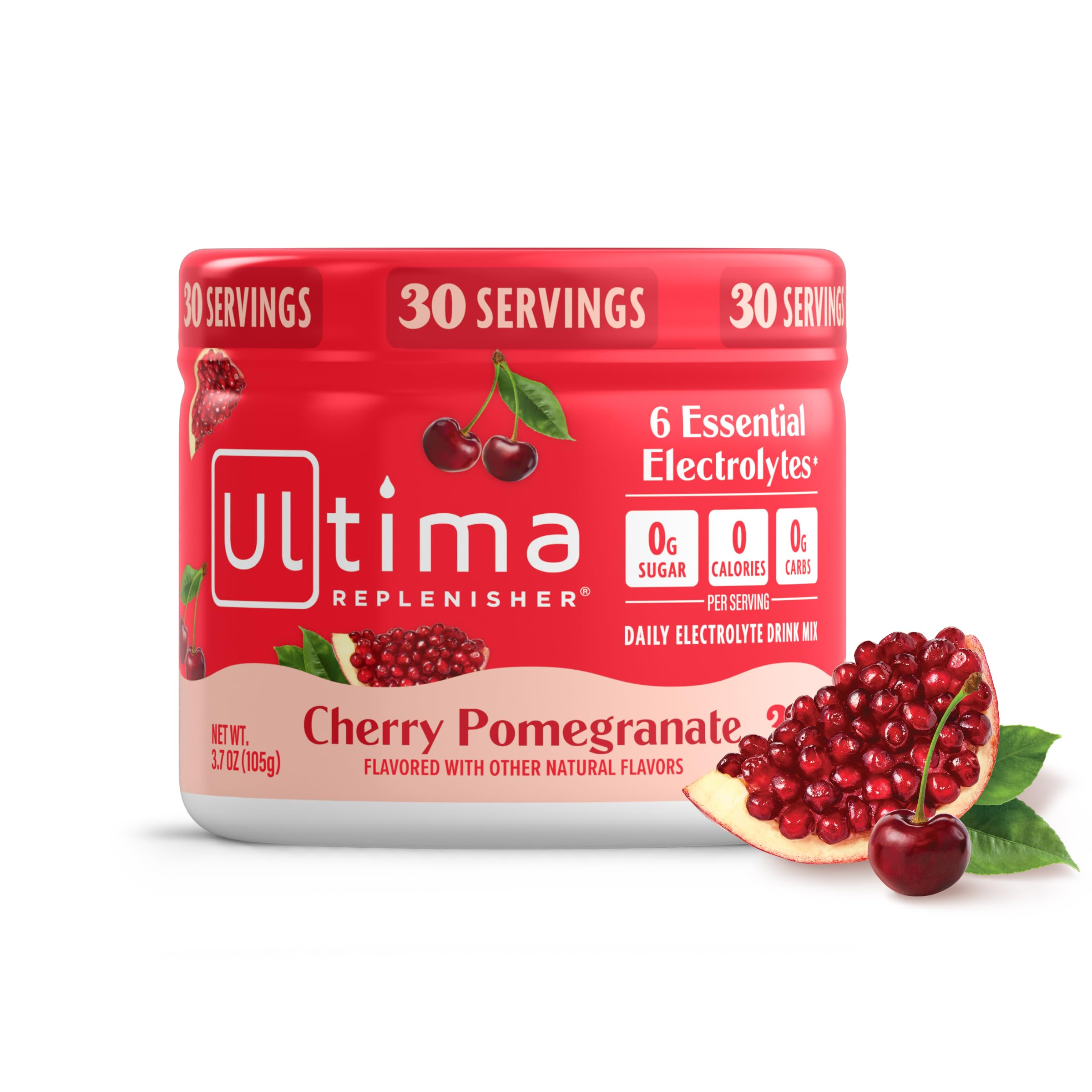 Ultima Replenisher Raspberry Electrolytes Powder, 30-Serving Canister — Amazon image 12