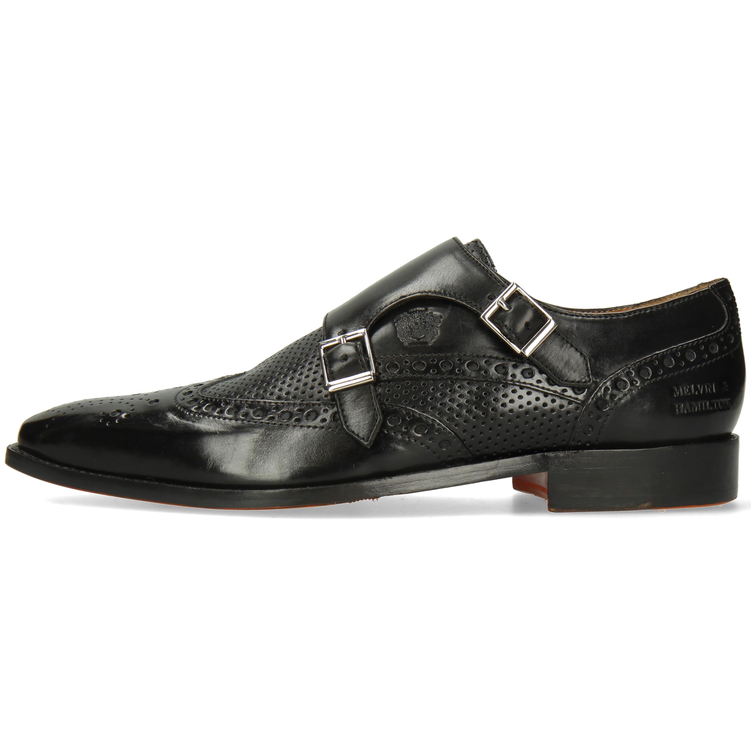 Melvin & Hamilton Martin 2, Monk-Strap Loafer Hombre, Negro, 41 EU