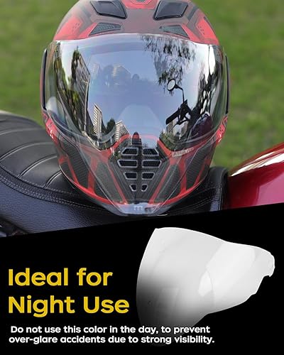 Miniatura 2 de Soman Airflite - Protector facial de repuesto, IC-06 compatible con protección UV IC-06 Airflite (transparente)