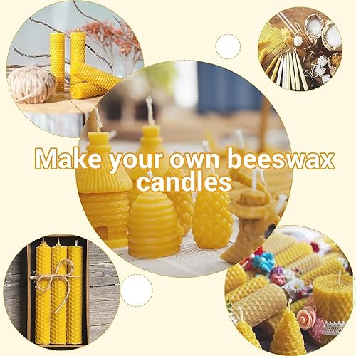 Miniatura 5 de AYNEFY Hoja de cera de abeja de silicona, 2 piezas de prensa de cera de abeja de 0.213 in, equipo de apicultor de prensa de cera de abejas