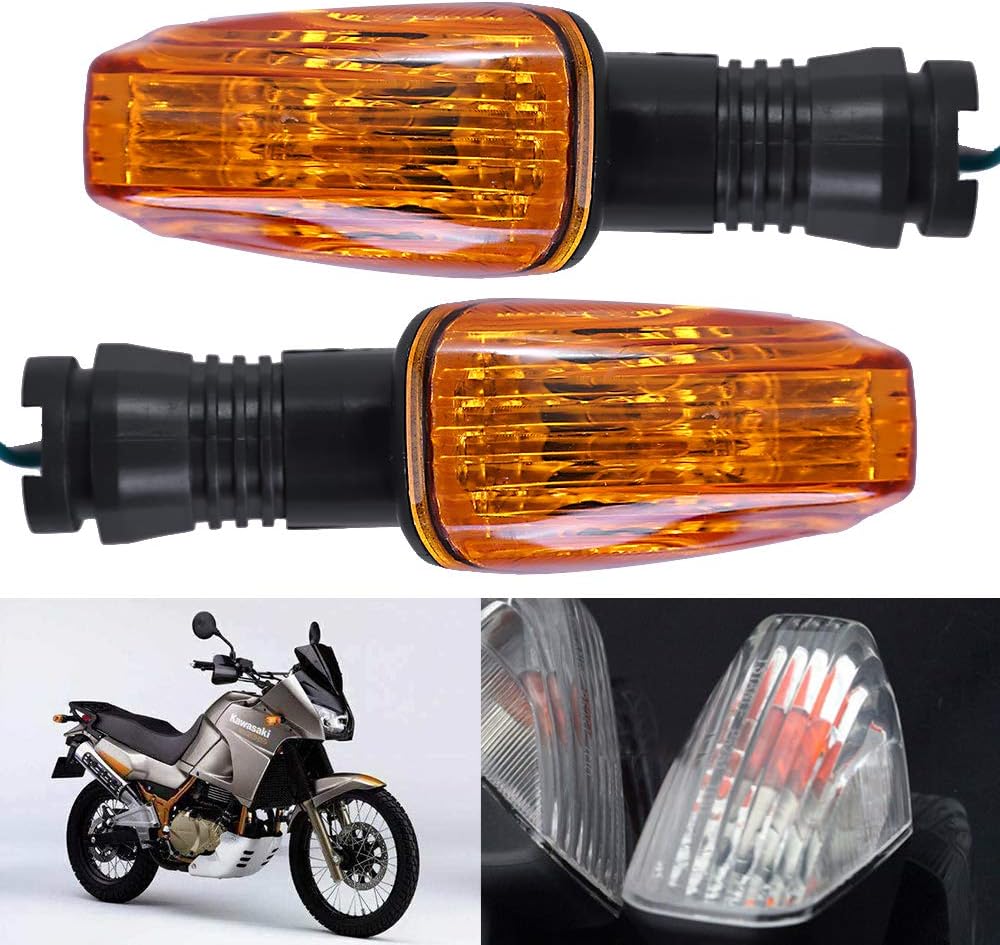 Motorcycle Front Rear Turn Signal Indicator Lights Replacement for KAWASAKI ZX-6R ZX-6RR KLE500 KLE 650 KLR650 Z750S Motorcycle Turn Signals
