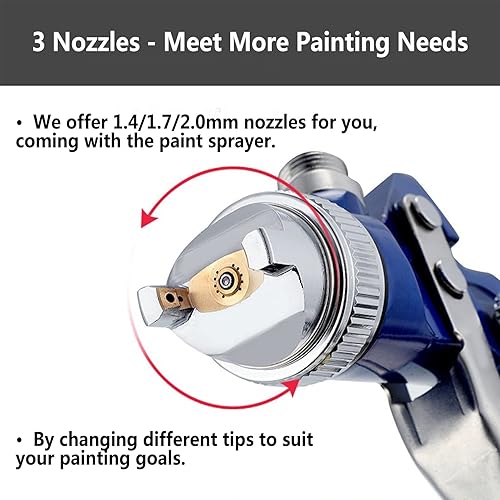 Miniatura 2 de HVLP - Kit de pistola de pintura para detalles automáticos, 600 cc, 1.41.70.079 in, regulador de aire, pistola pulverizadora de pintura automotriz