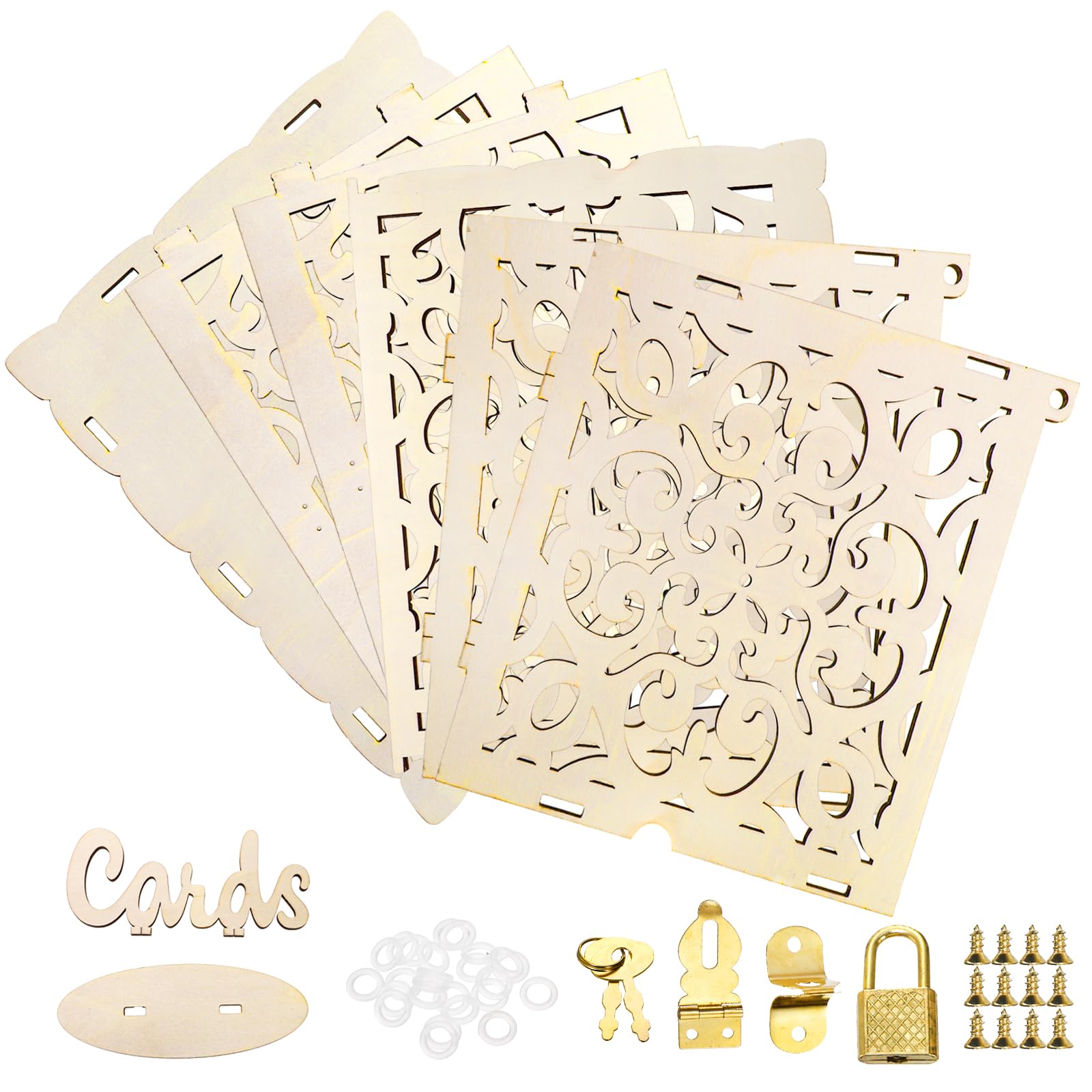 Scatola Portabuste Matrimonio In Acrilico - Con Serratura, 24.5x23x26 Cm, Trasparente - Foto 12