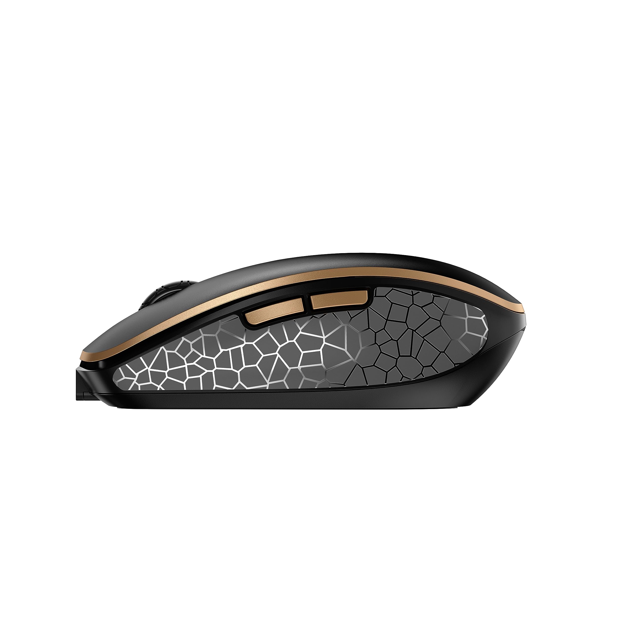 CHERRY DW 9100 SLIM, Set di Tastiera e Mouse Senza Fili, Layout per l'Italia (QWERTY), Connessione Bluetooth e Wireless 2,4 GHz, Tasti Silenziosi, Ricaricabile, Nero-Bronzo
