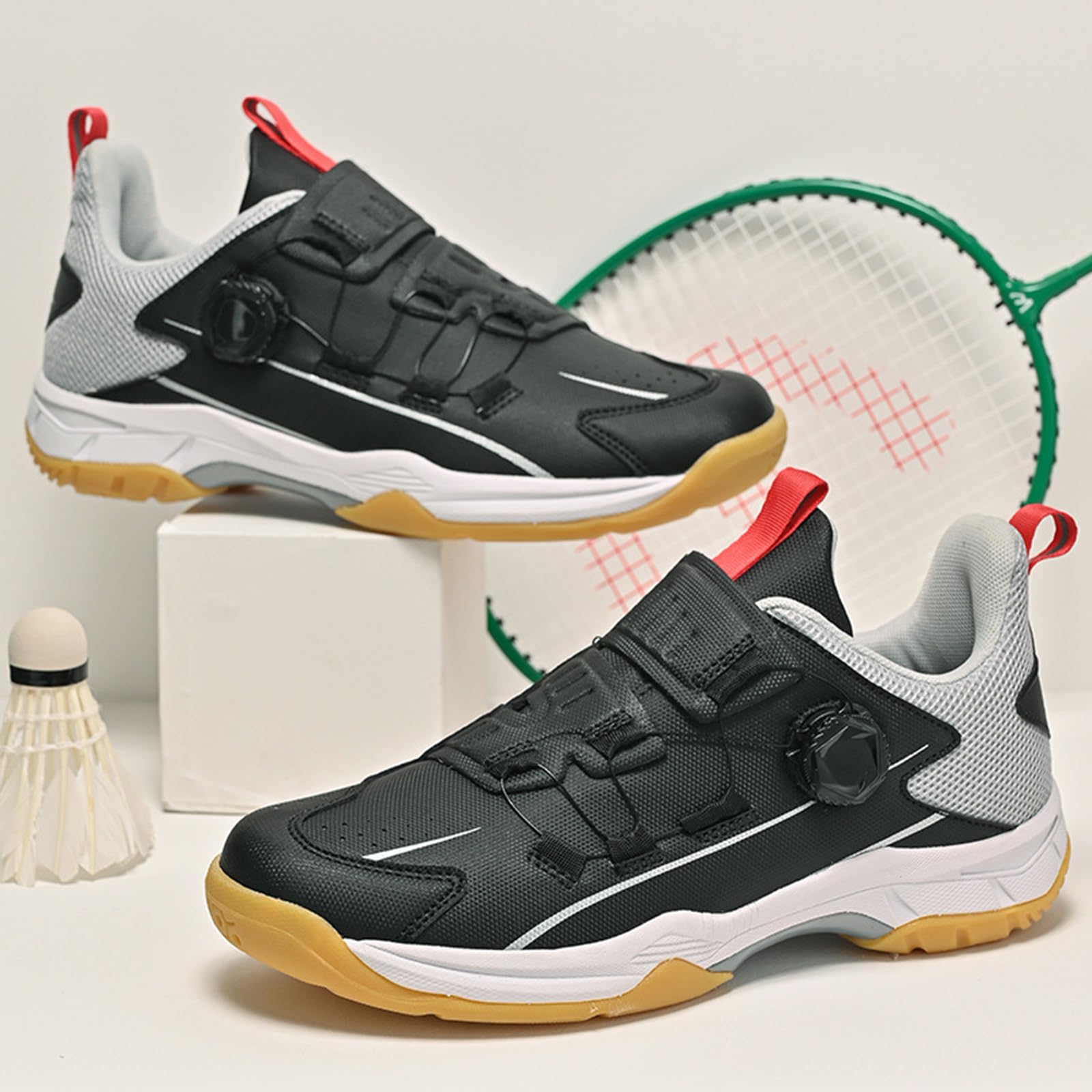Zapatos De BáDminton Unisex Adulto,Zapatillas De Tenis De Mesa Hombre,Zapatillas Ligeras De BáDminton,Antideslizantes,Ligeras Adecuado para Tenis BáDminton Senderismo Deportes Fitness