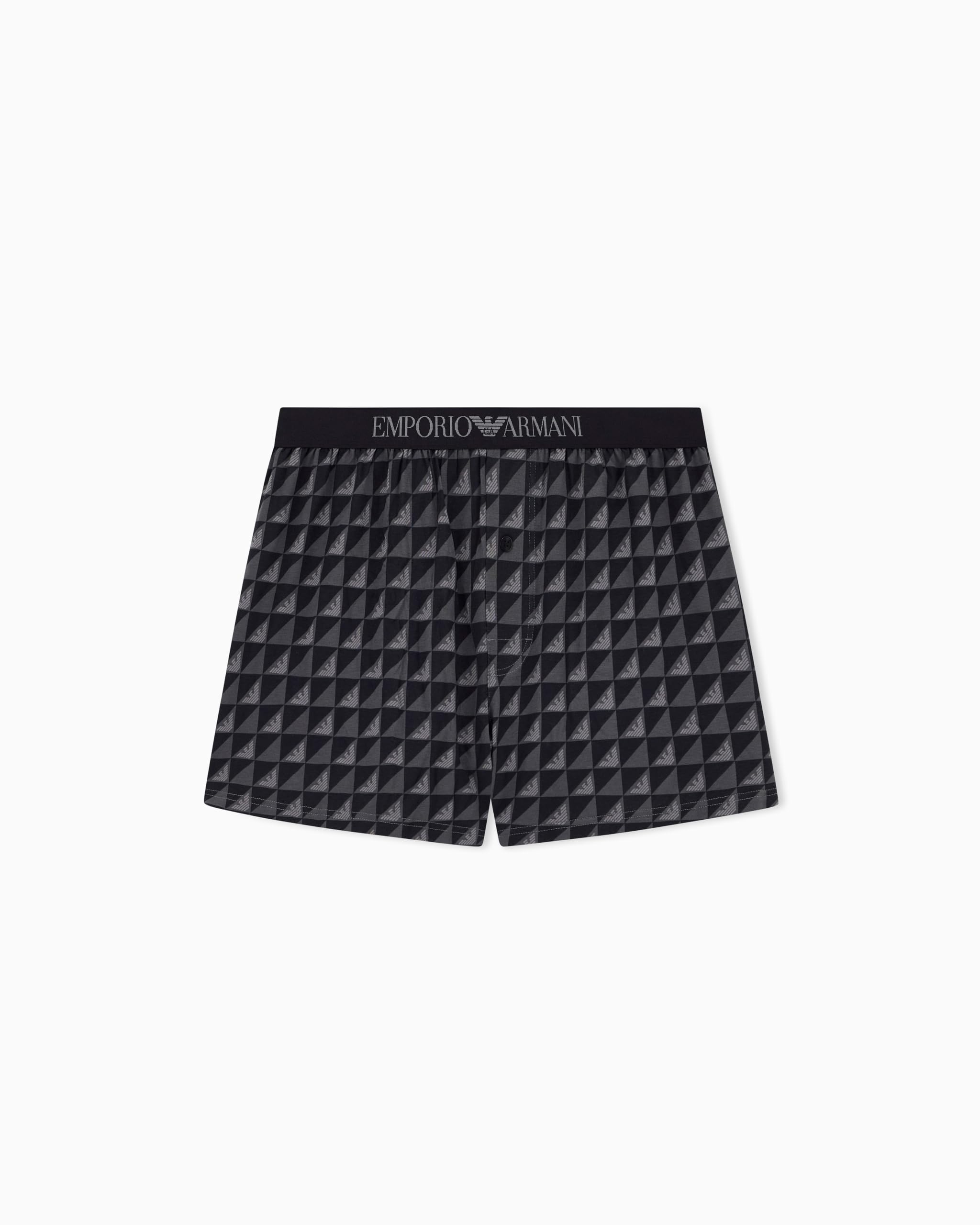 Emporio Armani Man's Classic Pattern Mix Boxer Black XXL