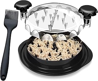 Chicken Shredder Bowl - Chicken Shredder Tool Twist - Meat Shredder Tool for Kitchen - Shred Chicken Tool with Transparent Lid - Meat Shredder Tool Twist Machine - Chicken Shredder