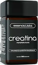 CREATINA MONOHIDRATADA 100% Pura - 3g de Creatina por dose - 180 Cápsulas