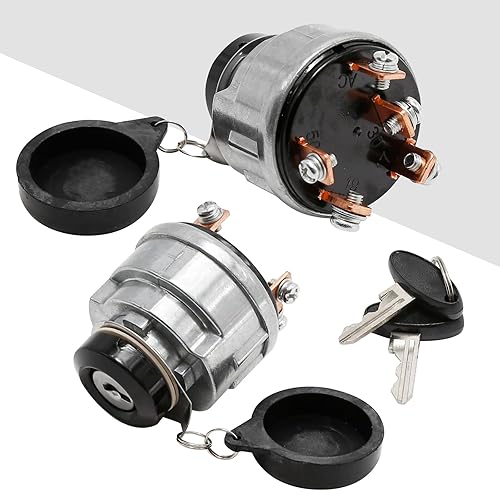 Miniatura 4 de Interruptor de llave de encendido, 5 terminales de repuesto para Ford New Holland Shibaura Tractor 1000 1100 1110 1200 1210 1300 1310 1500 1510 1600