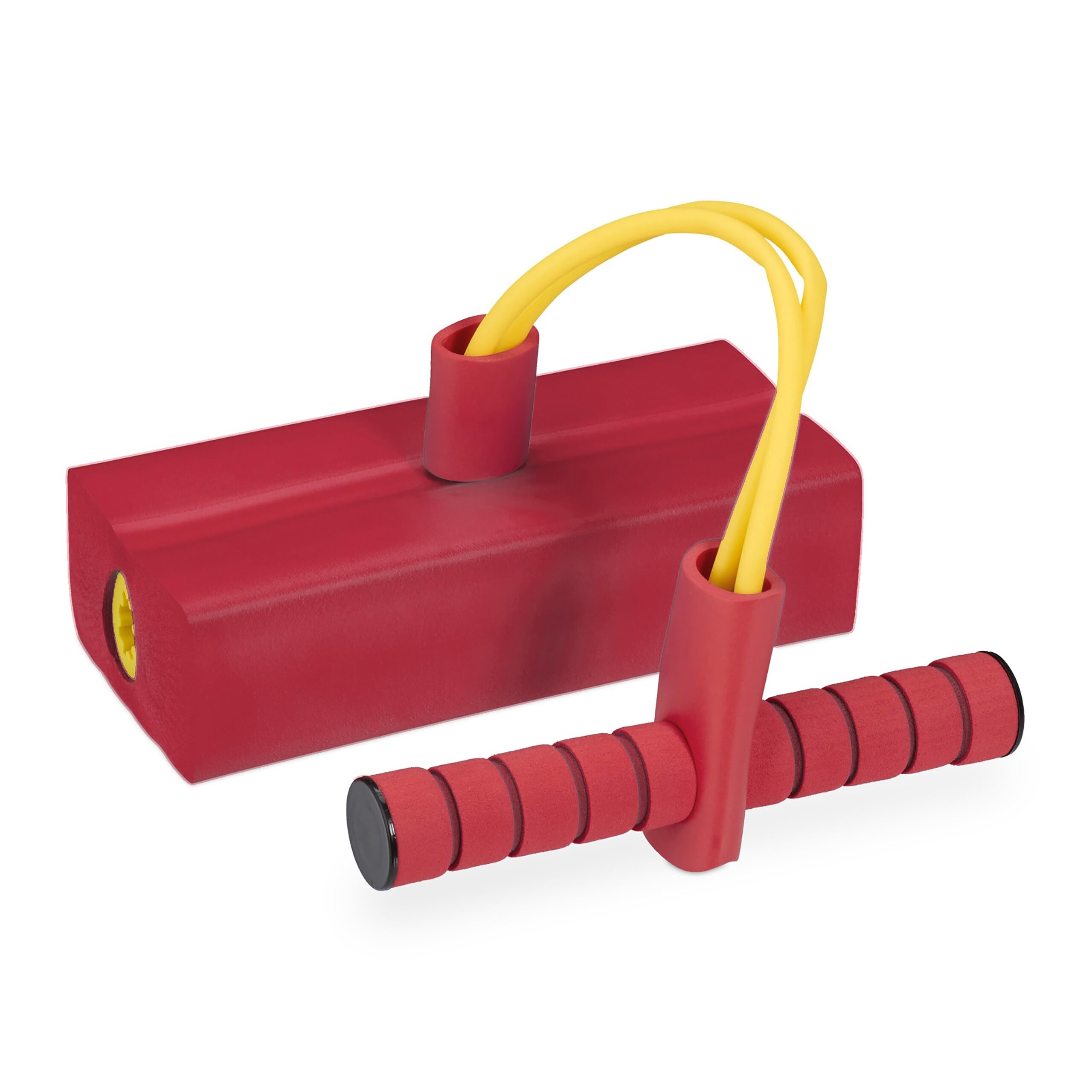 Relaxdays Pogo Jumper pour Enfants 80 kg Jouet de Saut extérieur Rouge
