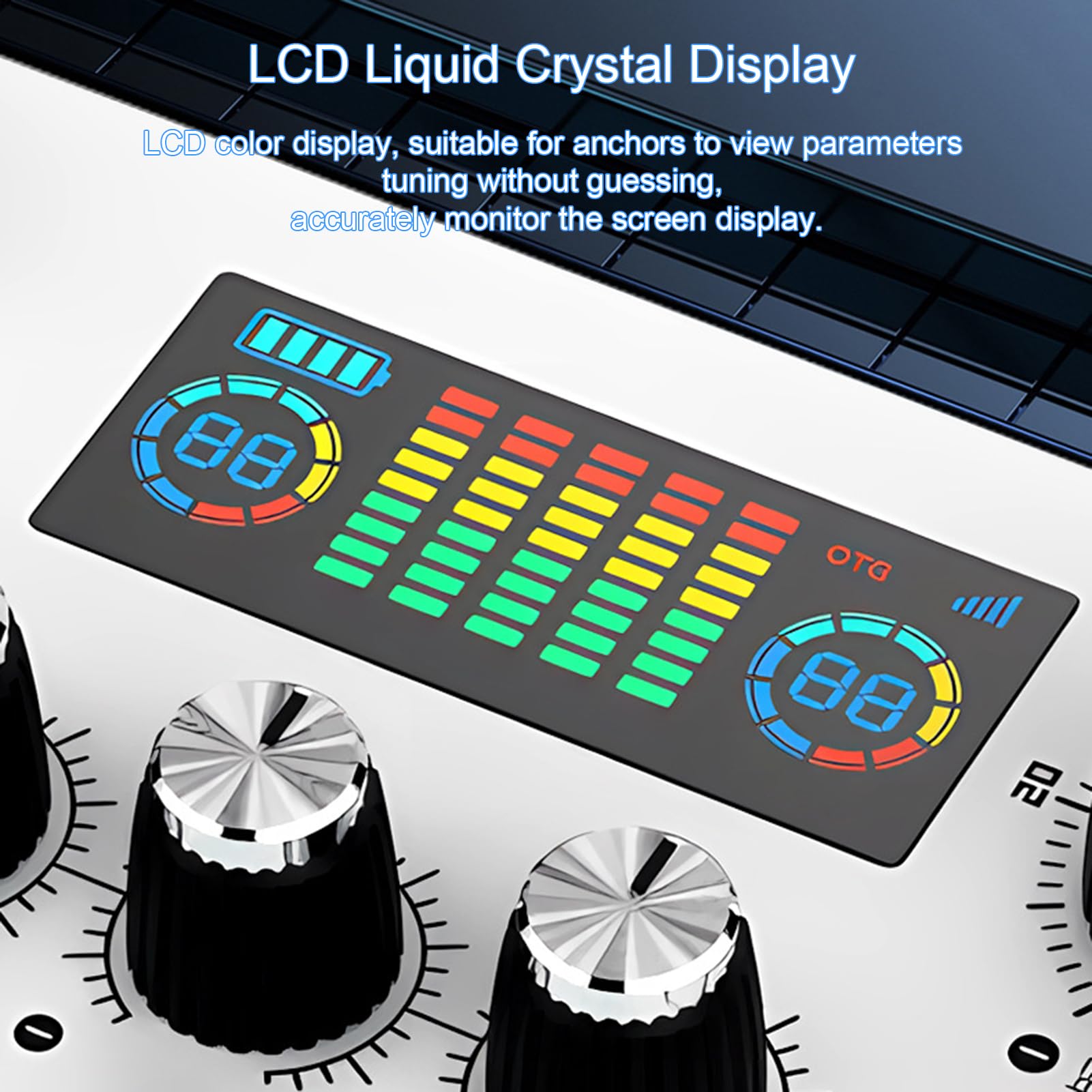 Docooler Scheda audio live esterna, scheda audio per mixer, per live streaming, registrazione musicale, karaoke, canto, gaming, 16 velocità di commutazione, 12 effetti speciali, 4 effetti