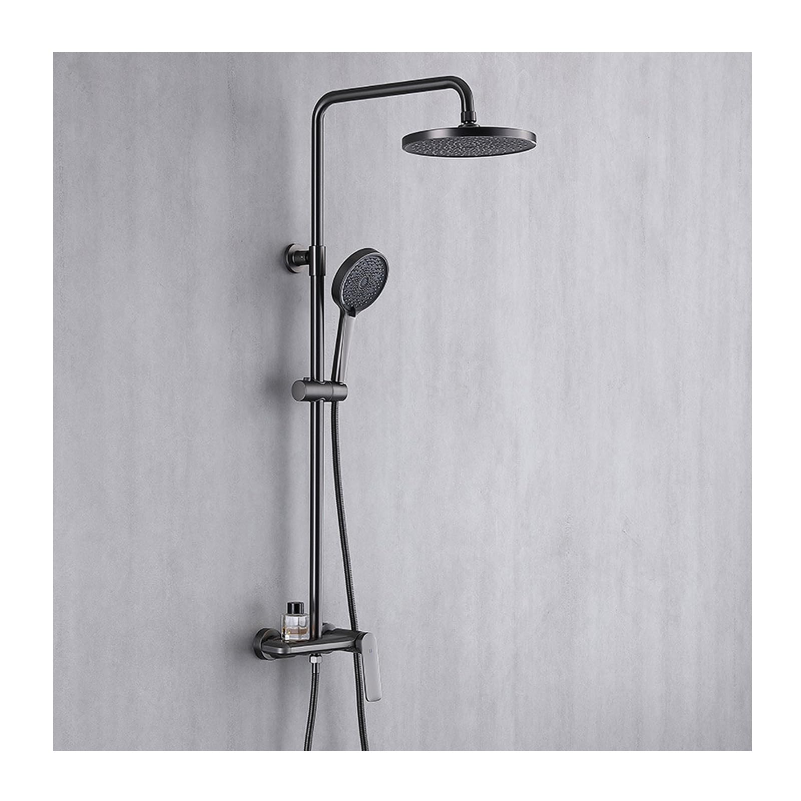 Système de douche complet avec douchette et robinet de baignoire à 3 fonctions