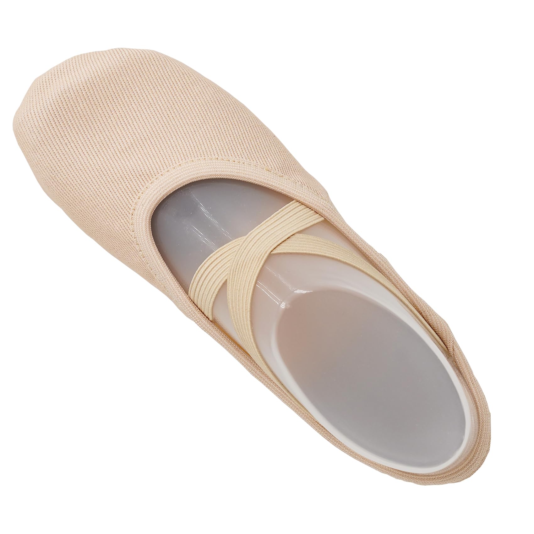 Rosa Scarpe da Danza Classica PRO Elastic Mezze Punte Danza Ballet Scarpette Bambina Donna