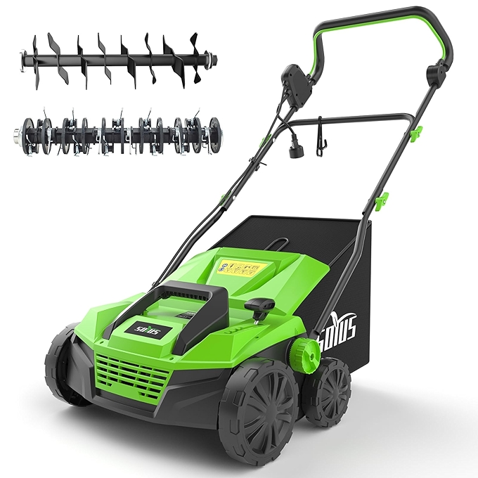 SOYUS 15寸电动草坪打理机带可拆卸集草袋
